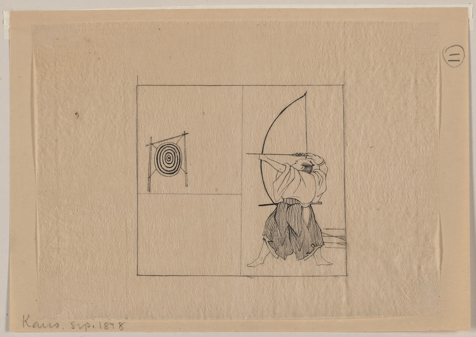 [Japanese drawing], 1750 — historic drawing