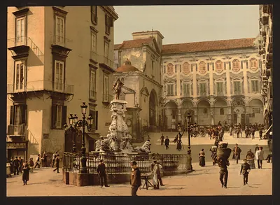 Street scene Naples Italy