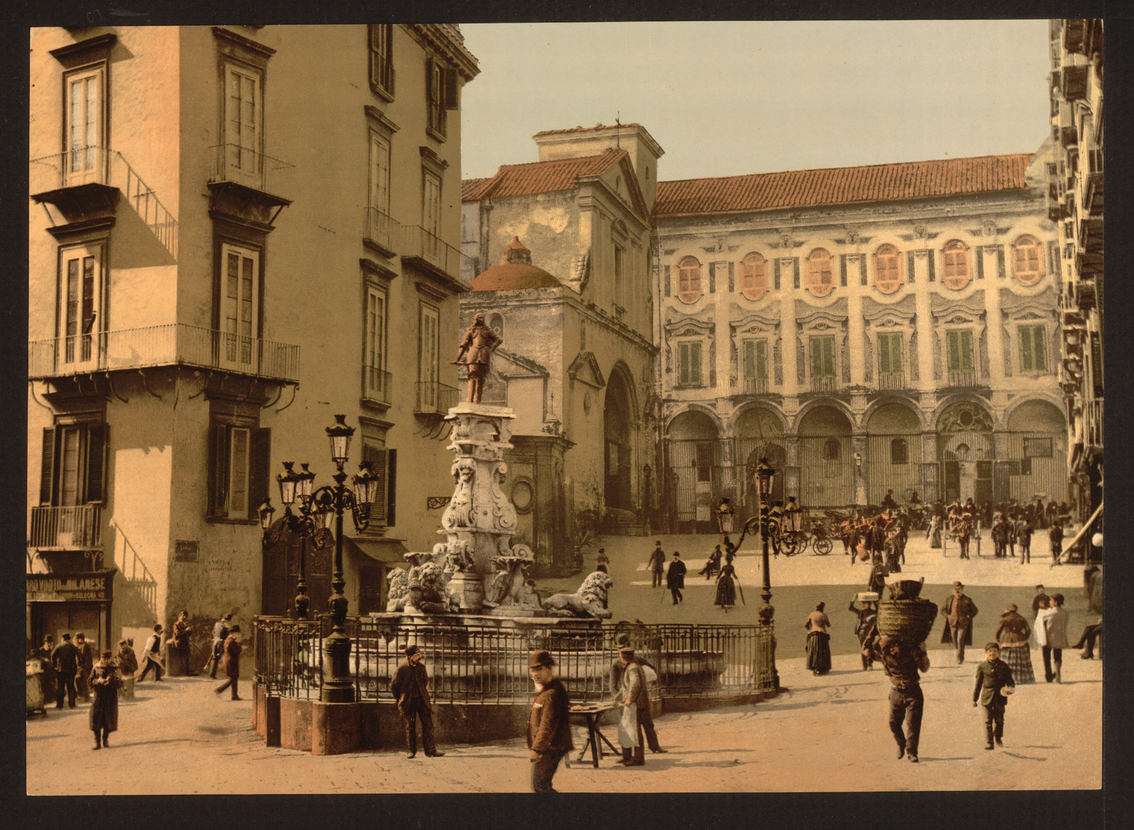 Street scene Naples Italy, [between ca. 1890 and ca. 1900]. — historic print