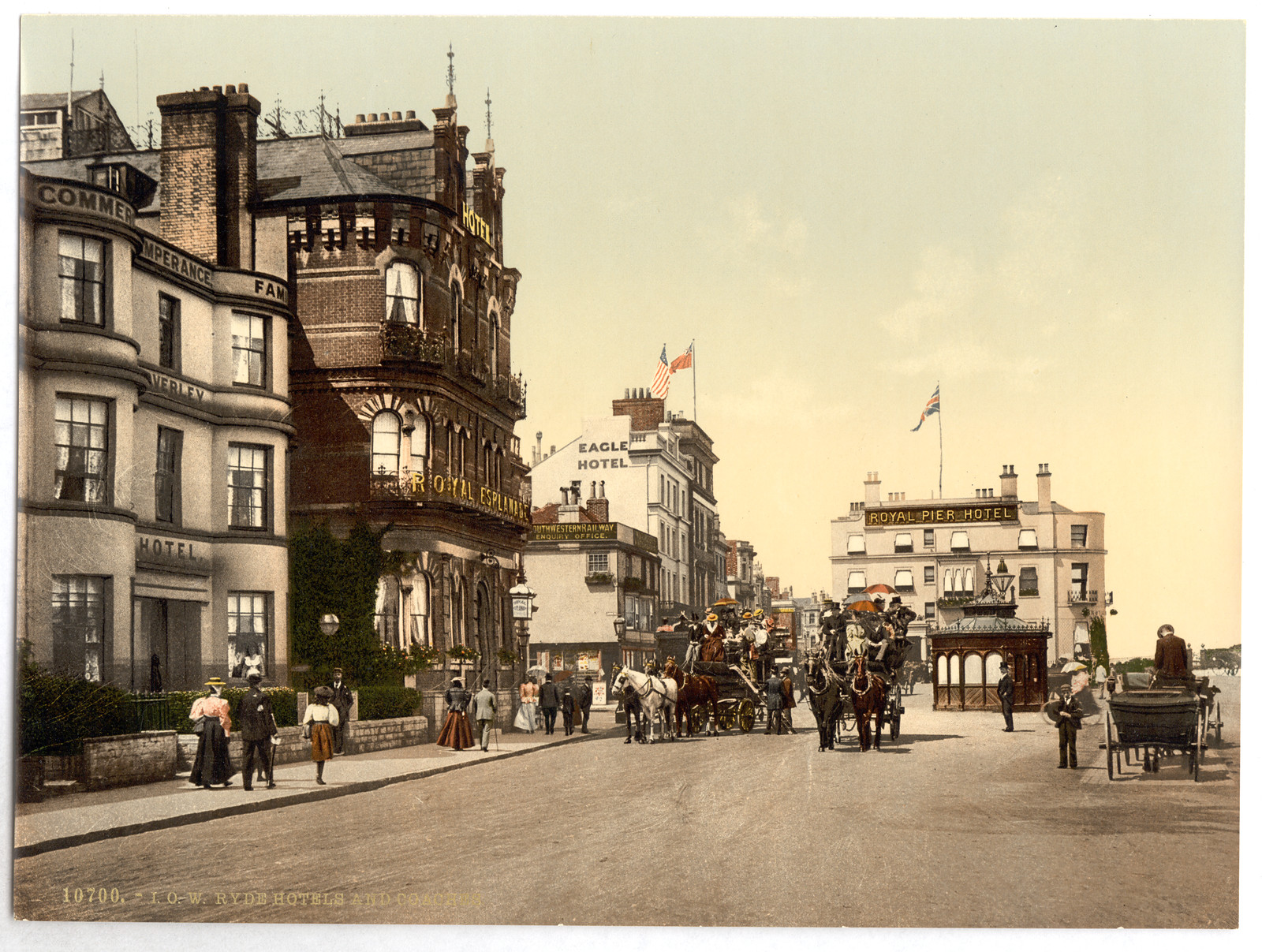 Ryde hotels and coaches Isle of Wight England, [between ca. 1890 and ca. 1900]. — historic print