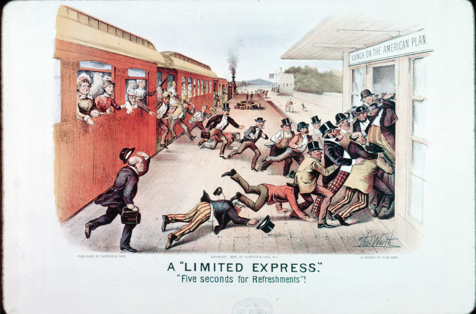 A Limited Express: Five Seconds for Refreshments — historic image