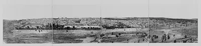 Panorama von Jerusalem, vom Oelberg aus gesehen
