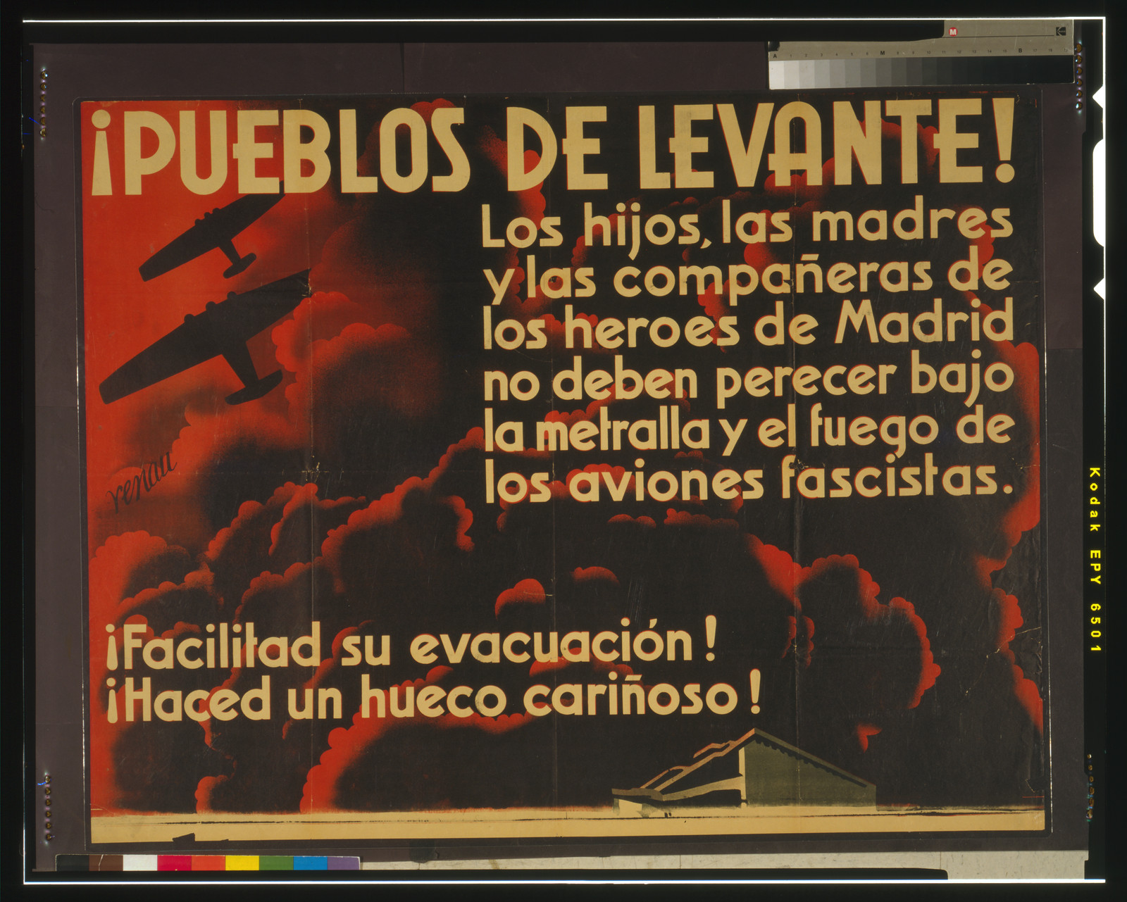 Pueblos de Levante!, [Spain : s.n., 1937] — vintage poster