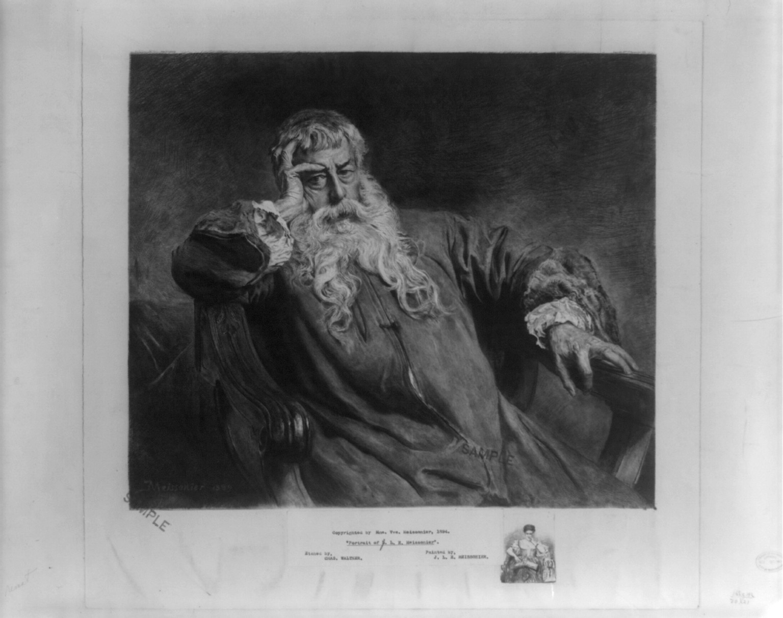 Portrait of J.L.E. Meissonier, c1894 Nov. 20. — historic print