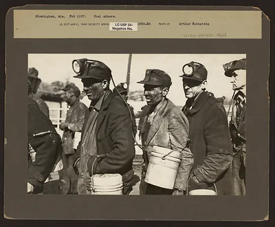 Coal miners at Birmingham, Alabama, February 1937