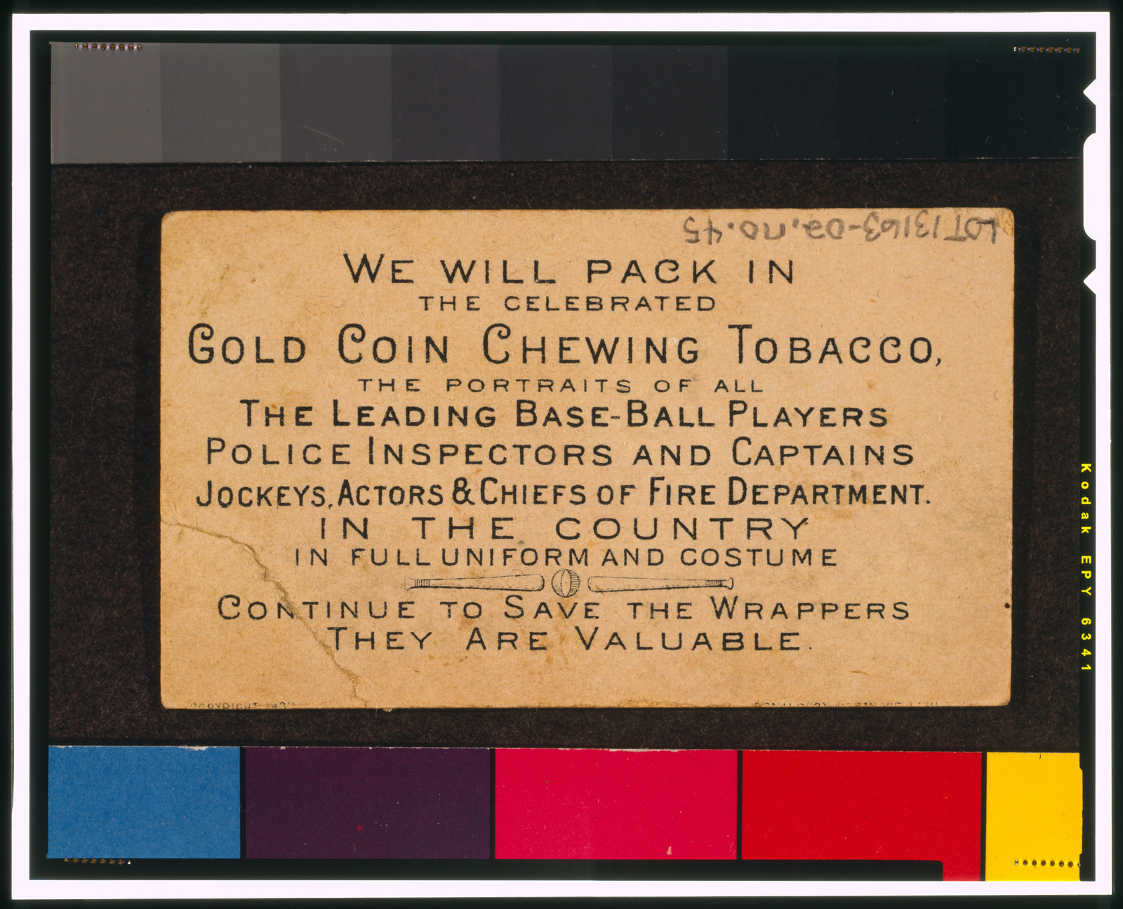 Buchner Gold Coin (N284), 1887 — antique lithograph