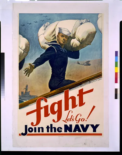 Fight, let's go! Join the Navy / McClelland Barclay, USNR.