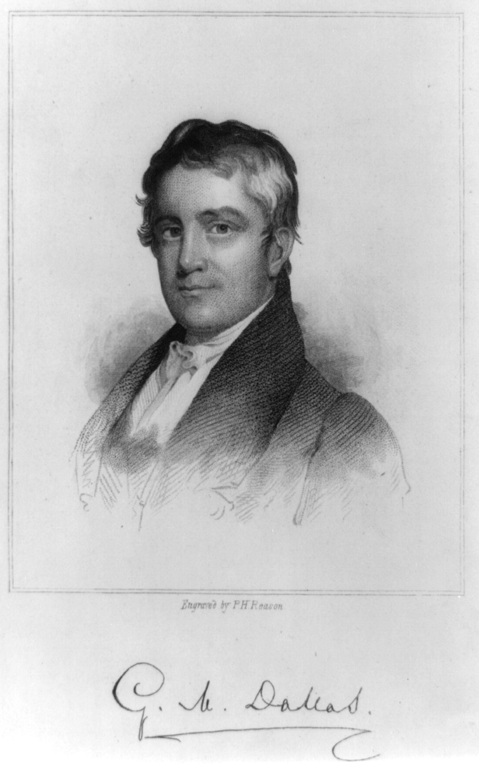 George Mifflin Dallas, 1792-1864, [no date recorded on caption card] — antique engraving