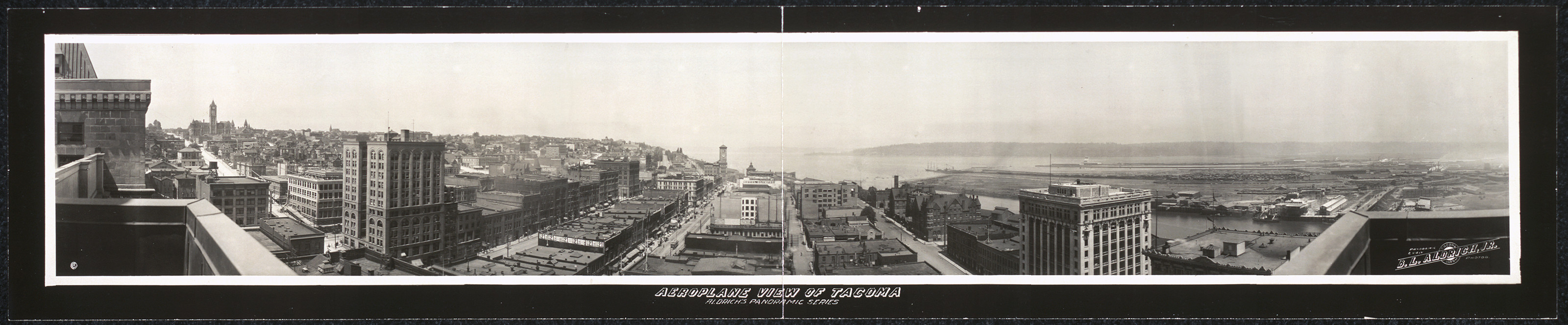 Aeroplane view of Tacoma, Washington, 1913, 1913 — historic image