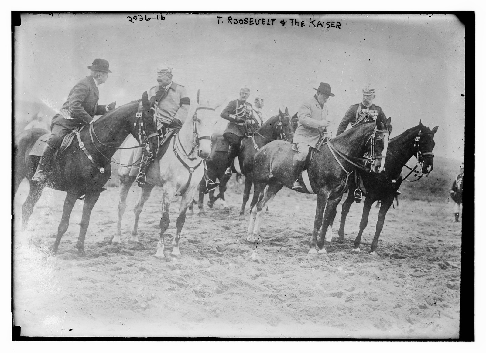 T. Roosevelt and the Kaiser, n/a — historic photograph