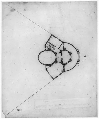 Vintage Building Photo - Washington DC - House Octagon, 1799 (1)