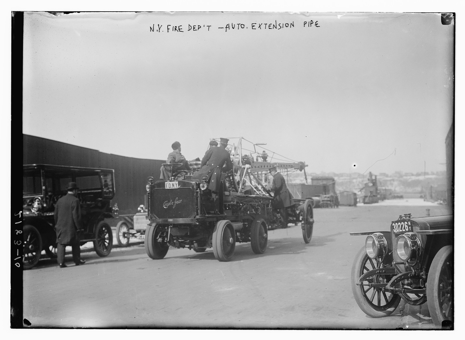 N.Y. Fire Department. Auto Extension Pipe, n/a — historic photograph