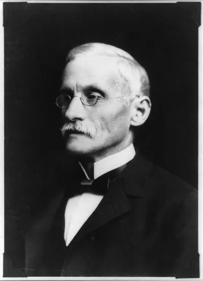 [Samuel W. Johnson, 1830-1909, bust, facing left, photo by Mack, New Haven, ca. 1900]