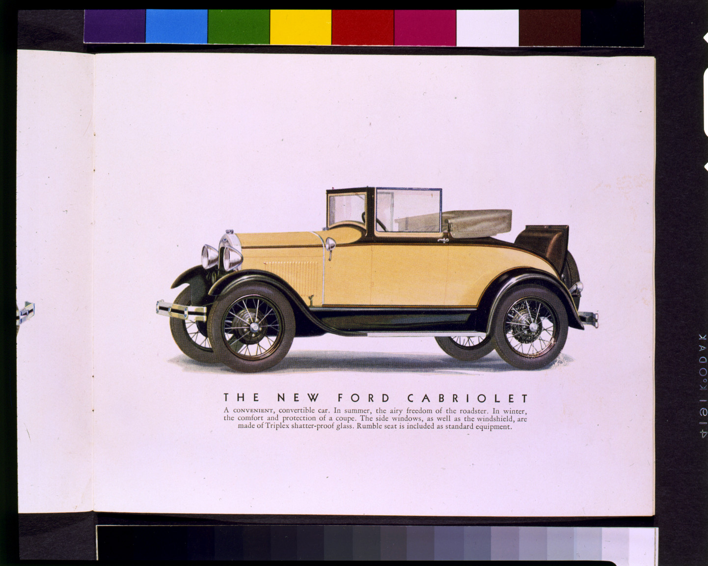 The New Ford cabriolet, [between 1927 and 1934] — historic print