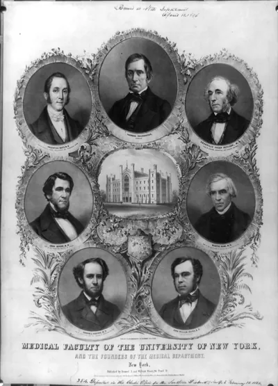 Medical faculty of the University of New York, and the founders of the medical department