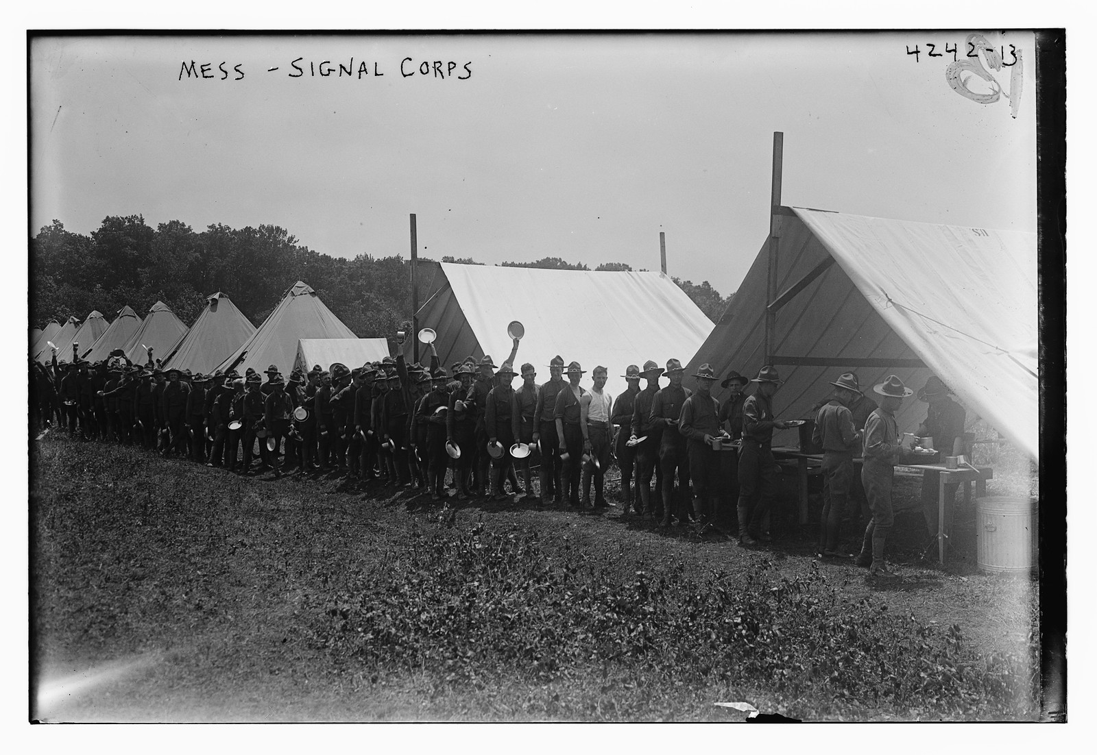 Signal Corps mess, n/a — historic photograph