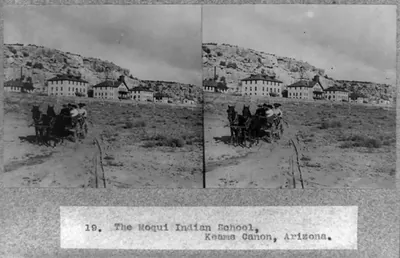 Moqui Indian School, Keams Canon, ArizonaMoqui Indian School, Keams Canyon, Arizona