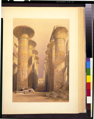 Thebes great hall at Karnac Nov 28, 1838 / David Roberts, R.A.