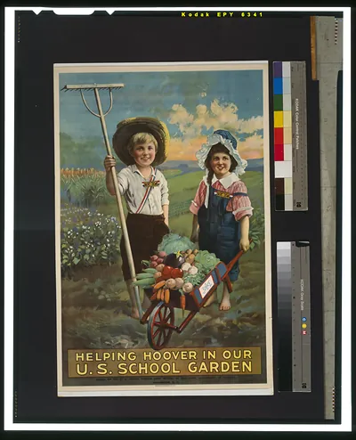 Helping Hoover in our U.S. school garden