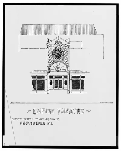 [Opera House, Liberty St. near George St., New Brunswick, New Jersey, and Empire Theatre, Westminster St. opposite Aborn St., Providence, Rhode Island] / AFD 1934.