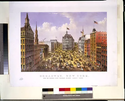 Broadway, New York: From the western union telegraph building looking north