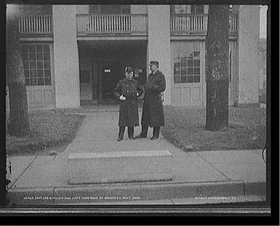 Capt. Jos. N. Miller and Capt. Theo Kane at Brooklyn Navy Yard