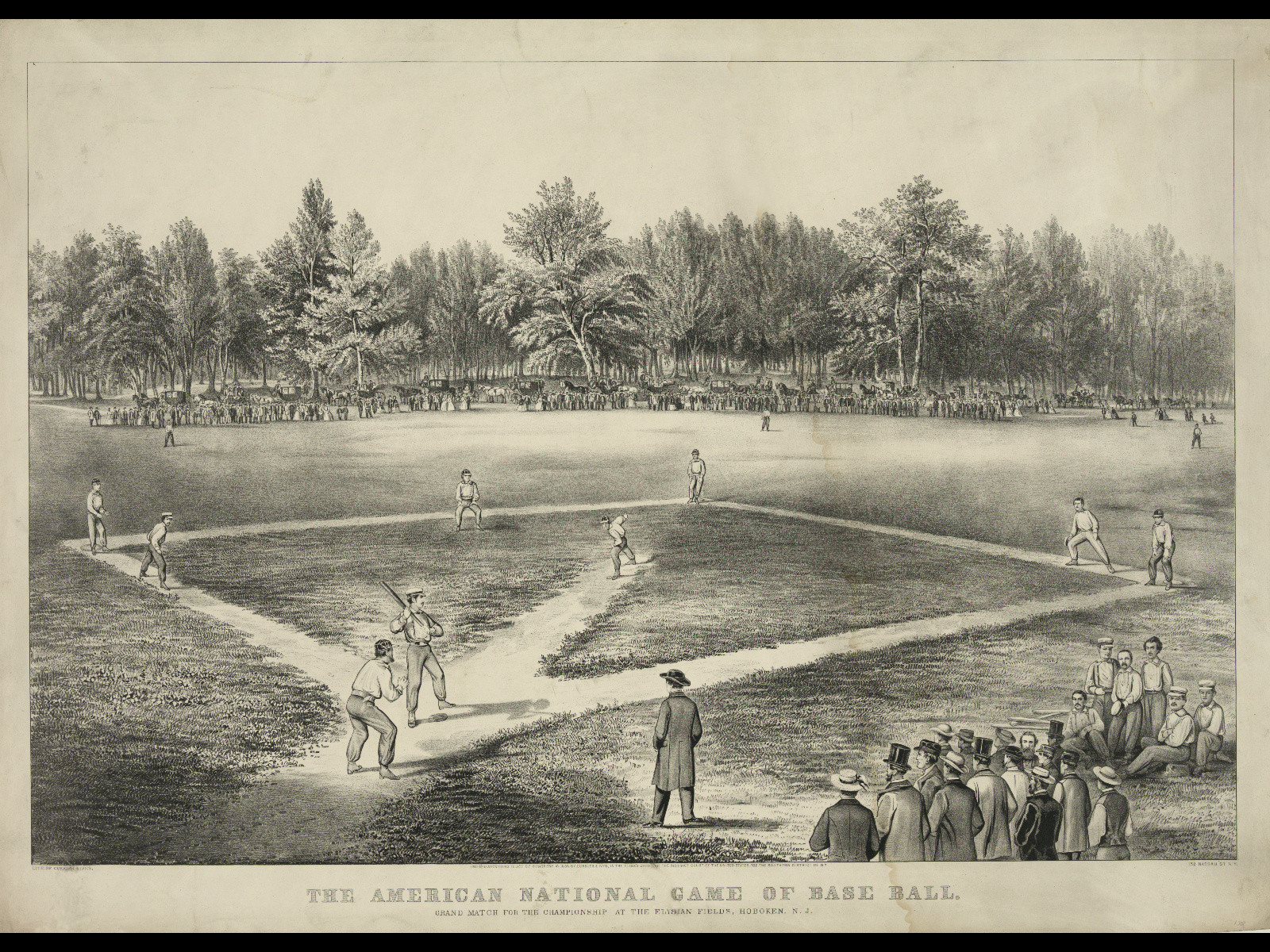 The American National Game of Base Ball — historic image