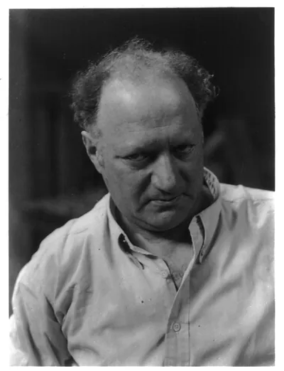 [Jacob Epstein, bust portrait, facing left]
