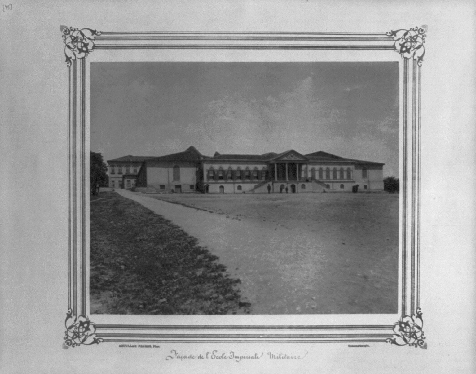 [Facade of the Imperial Military Academy] / Abdullah Frères, Phot., Constantinople., [between 1880 and 1893] — historic photograph