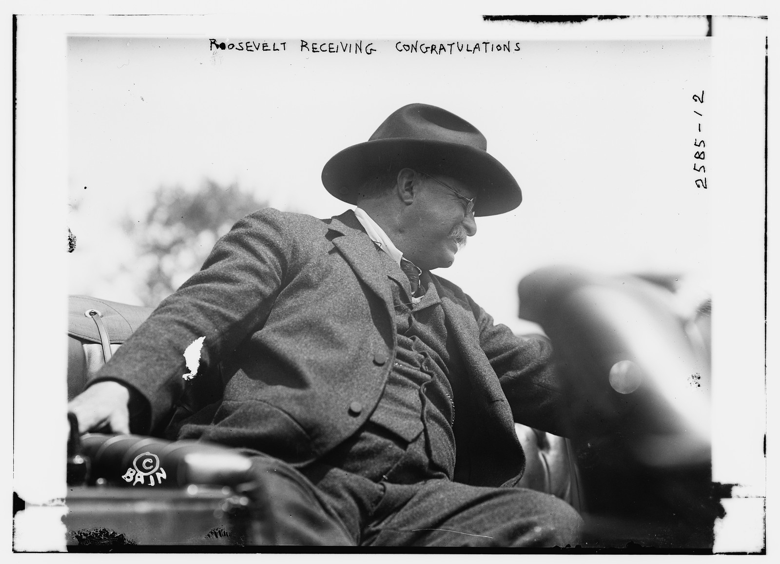T.R. receiving congratulations, n/a — historic photograph