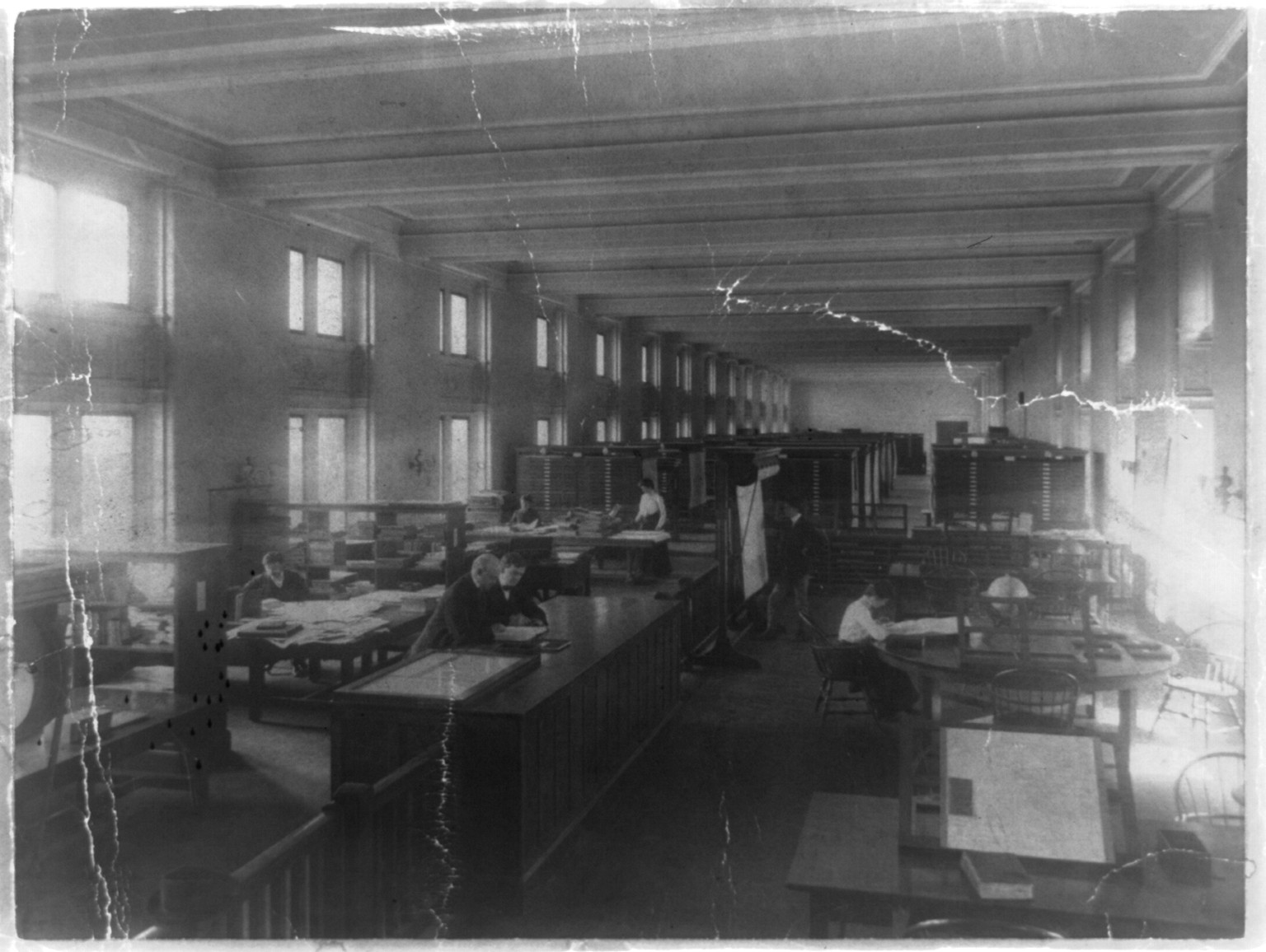 Map Division(?), Library of Congress, [no date recorded on caption card] — historic photograph