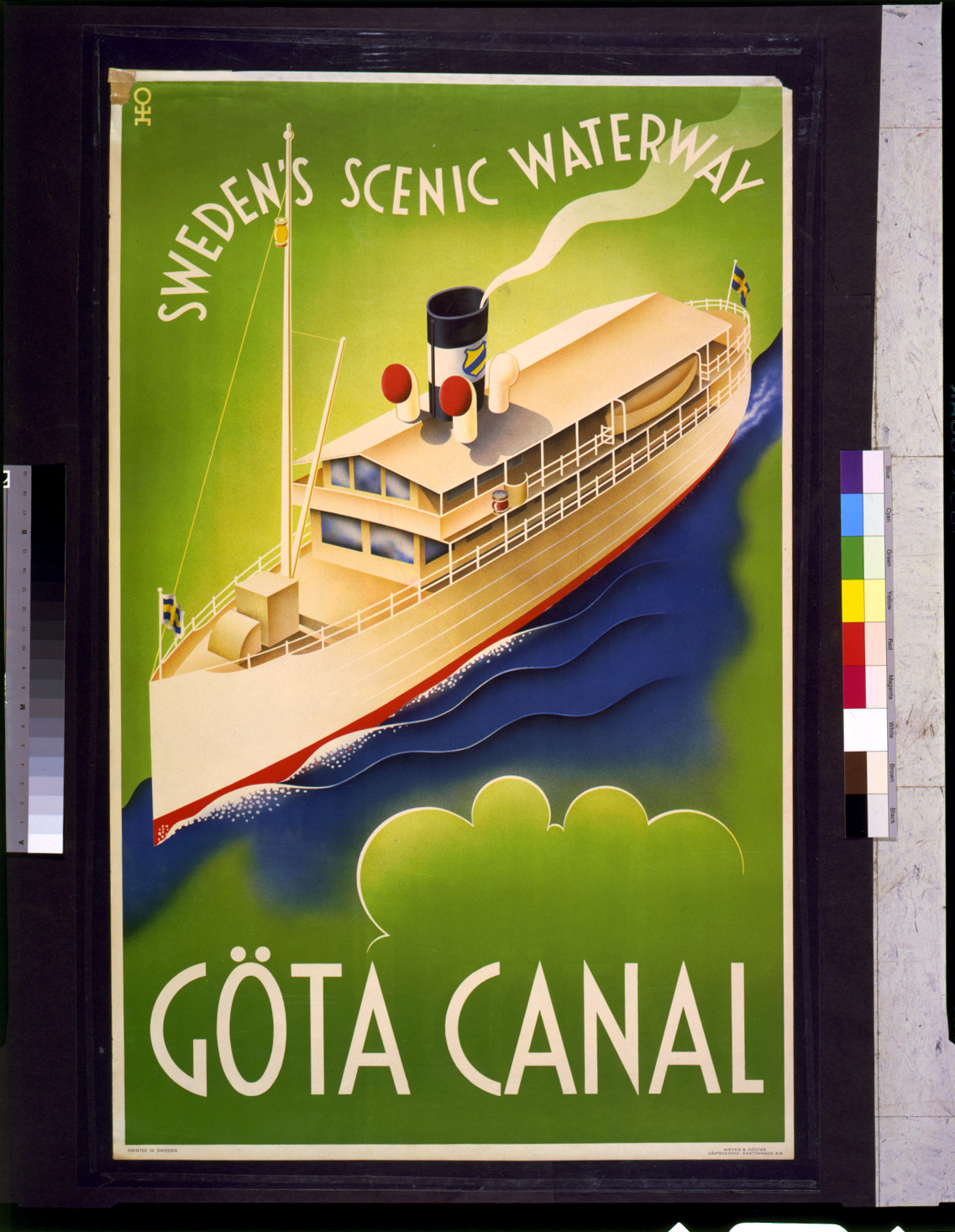 Göta Canal--Sweden's scenic waterway, Meyer & Köster, [1936] — vintage poster