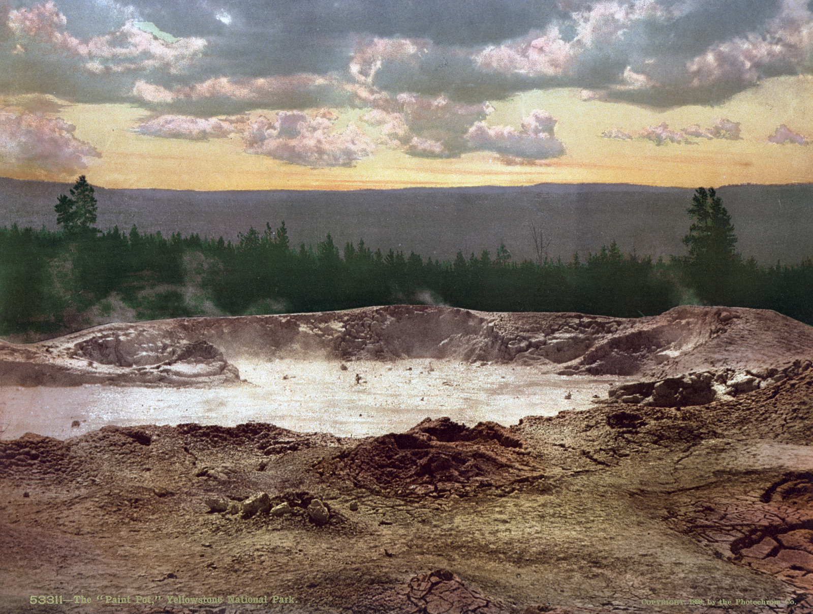 The Paint Pot, Yellowstone National Park — historic image