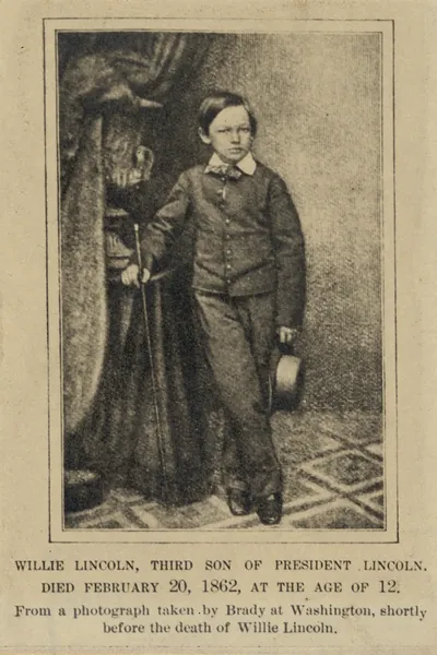 Willie Lincoln, Third Son of President Lincoln, Standing Portrait