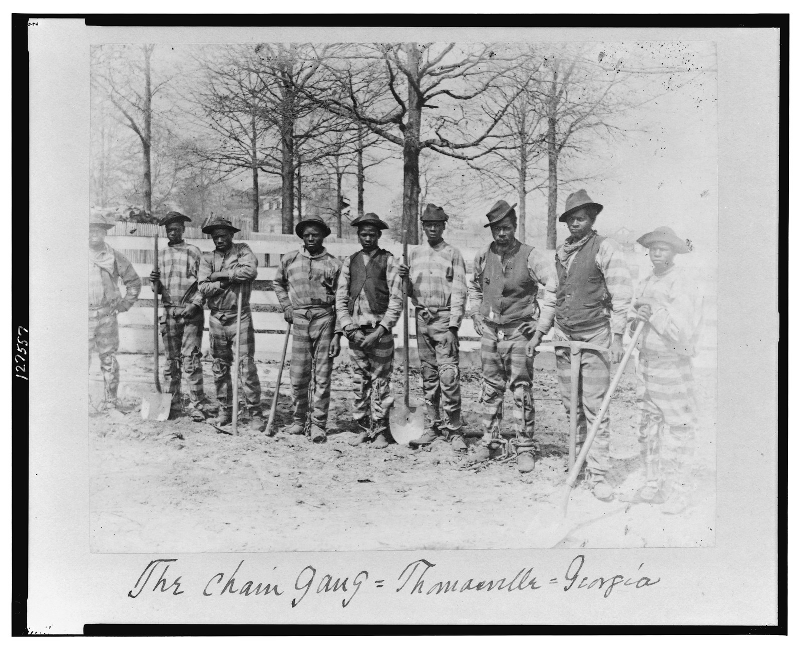 The chain gang, Thomasville, Georgia, [between 1884 and 1891] — historic photograph