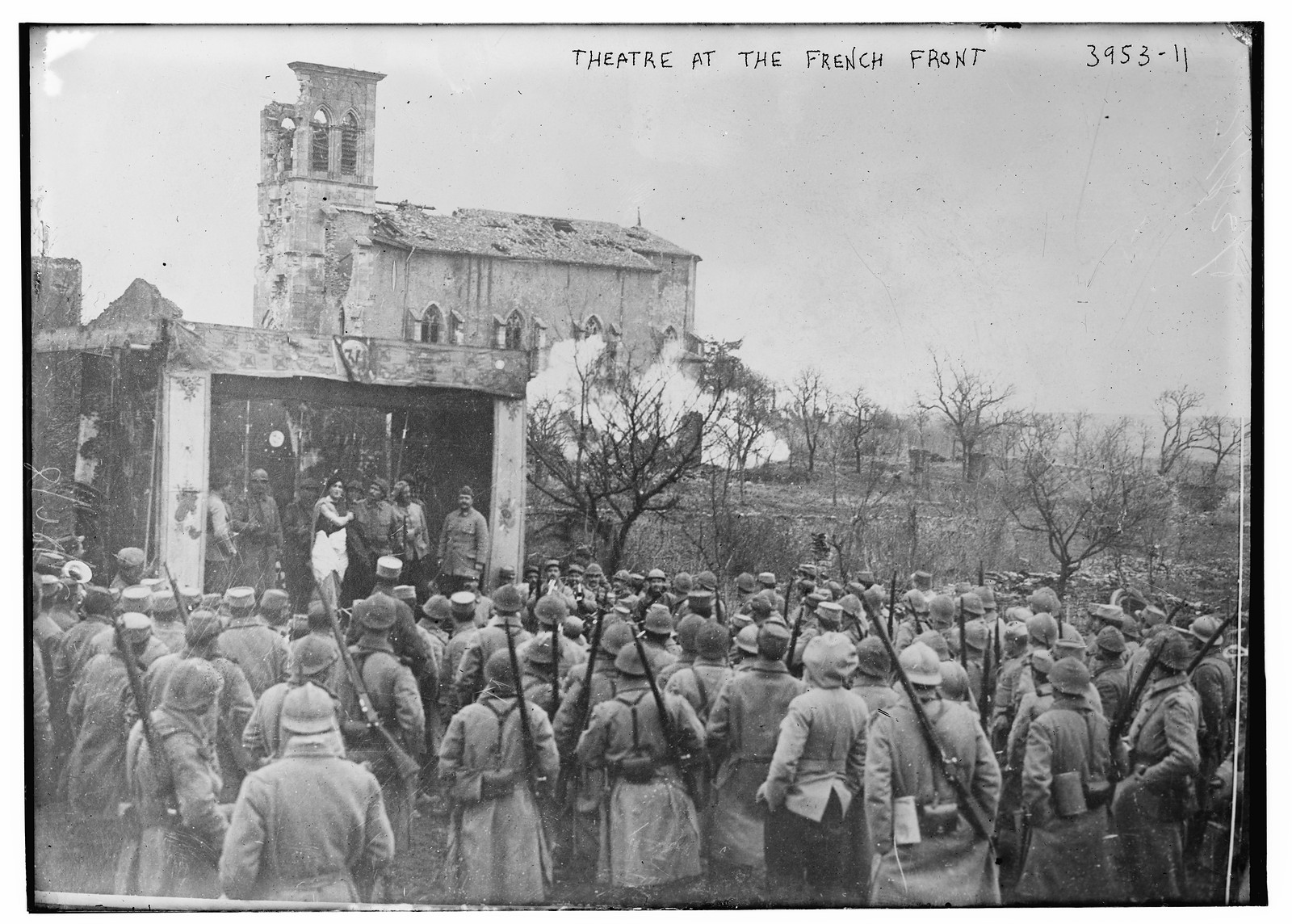 Theater at the French Front, n/a — historic photograph