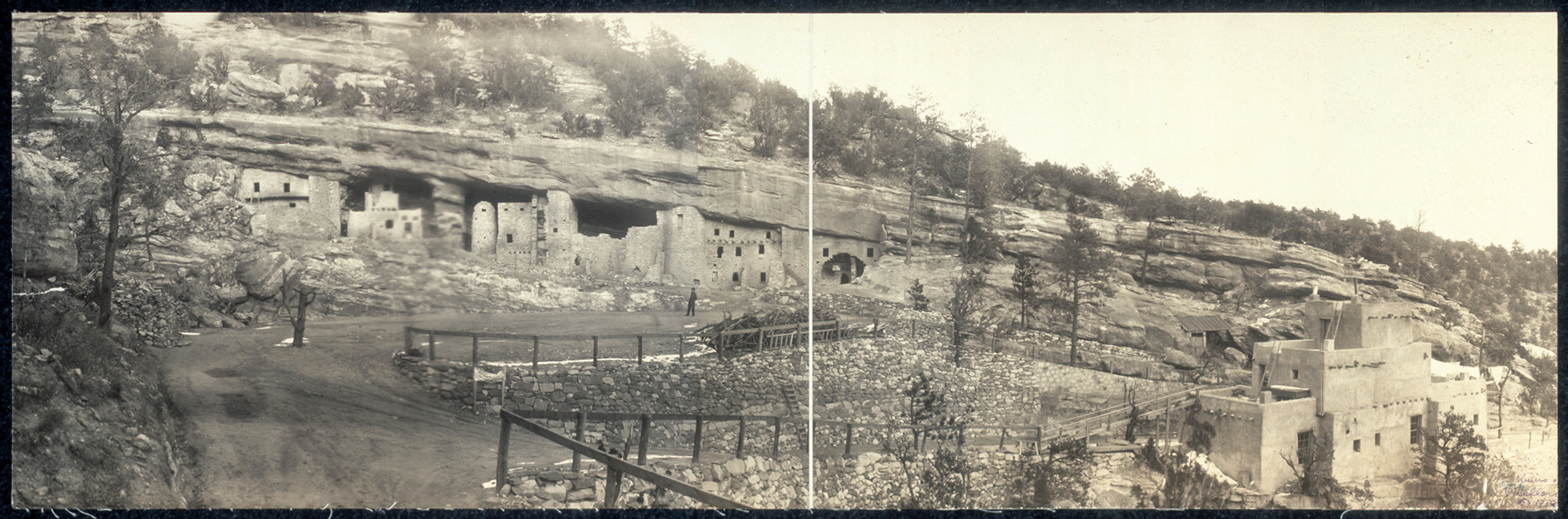 Cliff dwellings Mesa Verde, Colorado, 1908, 1908 — historic image