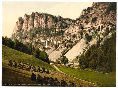 Semmering Railway to Krausel Krause (i.e. Krauselklause) Styria Austro-Hungary