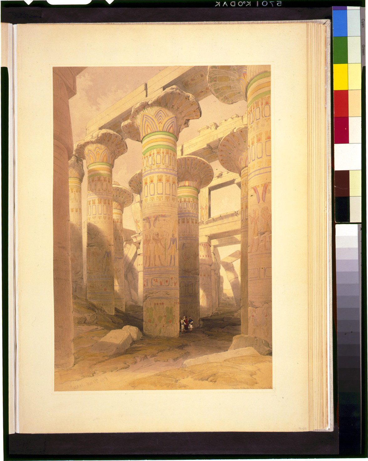 Karnac Nov 29th 1838 / David Roberts, R.A., [published between 1846 and 1849] — antique lithograph