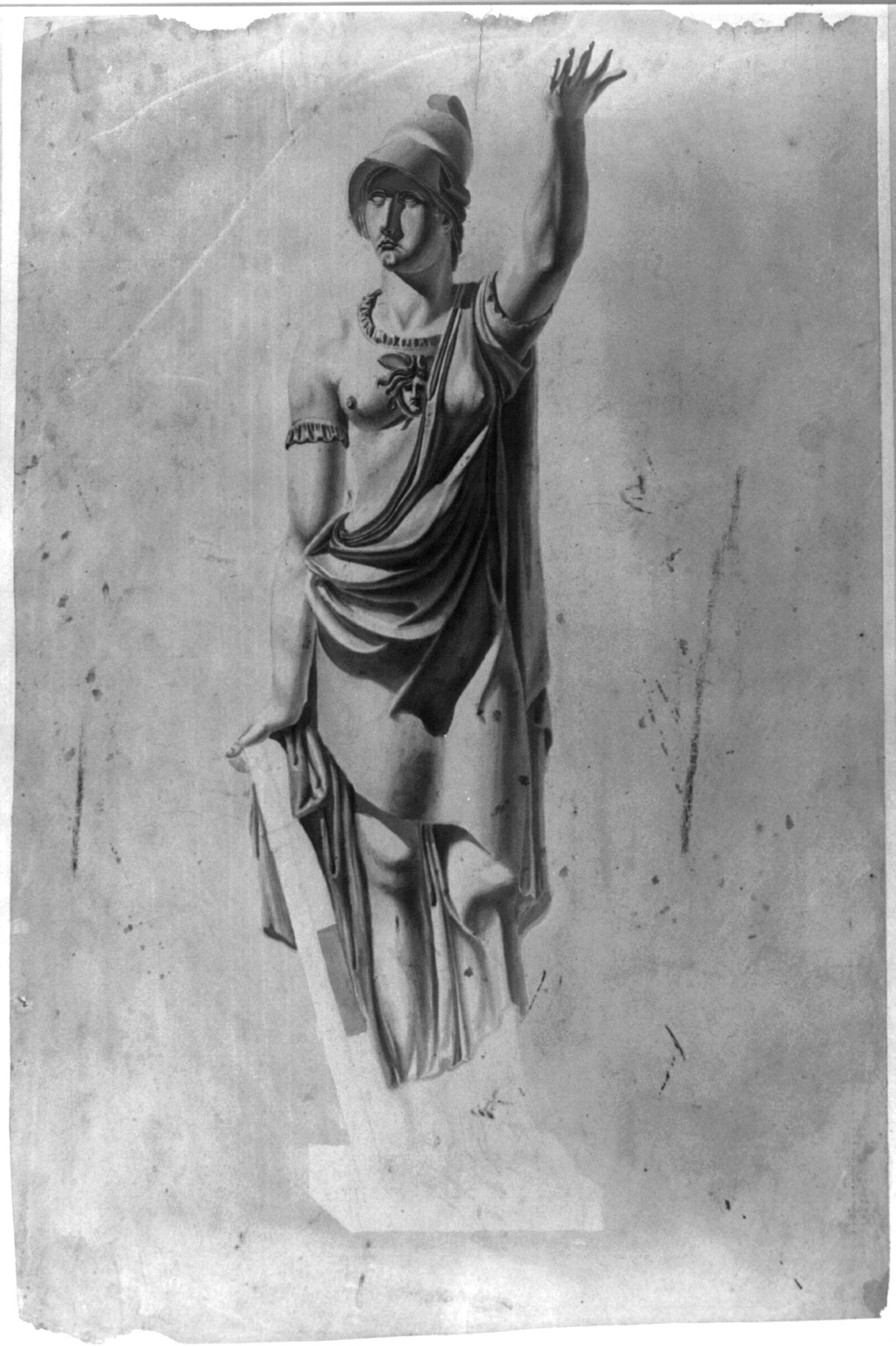 [United States Capitol, Washington, D.C. Architectural sculpture, allegorical figure], [between 1803 and 1814] — historic drawing