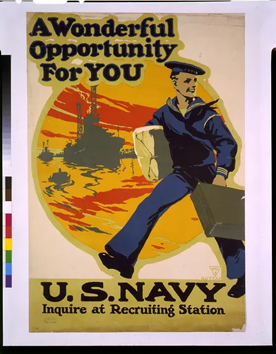 A Wonderful Opportunity For YOU, U.S. Navy recruiting poster