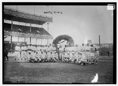 New York NL Giants team at Polo Grounds (baseball)