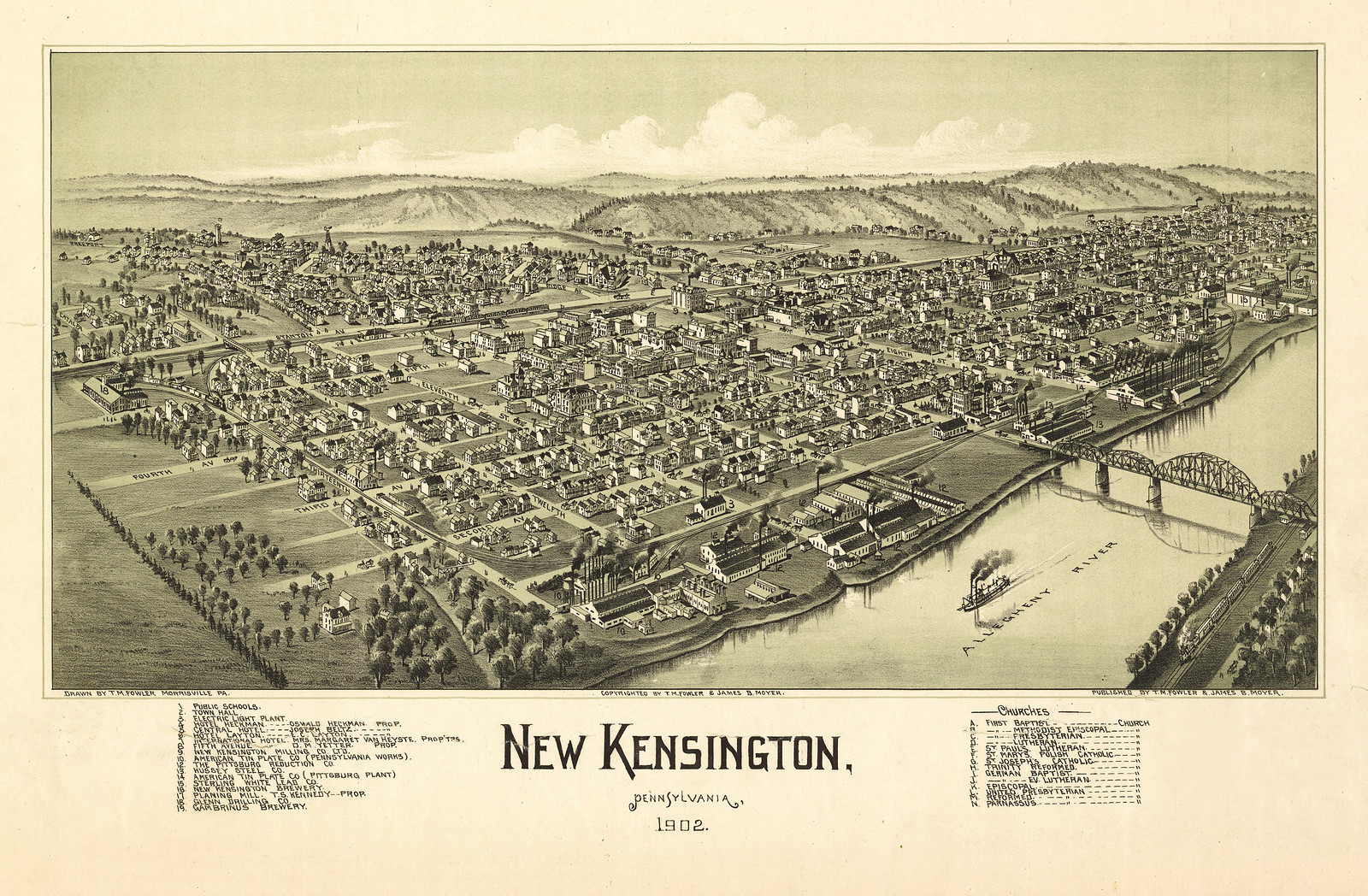 New Kensington, Pennsylvania, 1902, 1902 — antique map