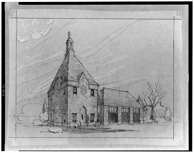 [Automobile service station for AMOCO, Washington, D.C. Front perspective]