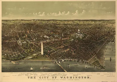 DC Washington 1892 MAP