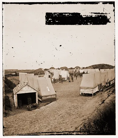 Federal fortifications and camp