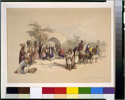 Fountain of the Virgin Nazareth April 21st 1839 / David Roberts, R.A.