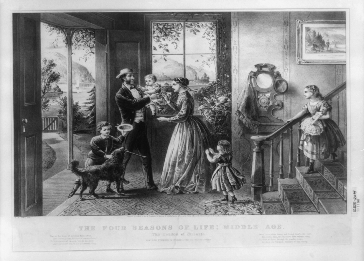 Antique Photo Print - The Four seasons of life - Framed Wall Art Gift Idea — historic print