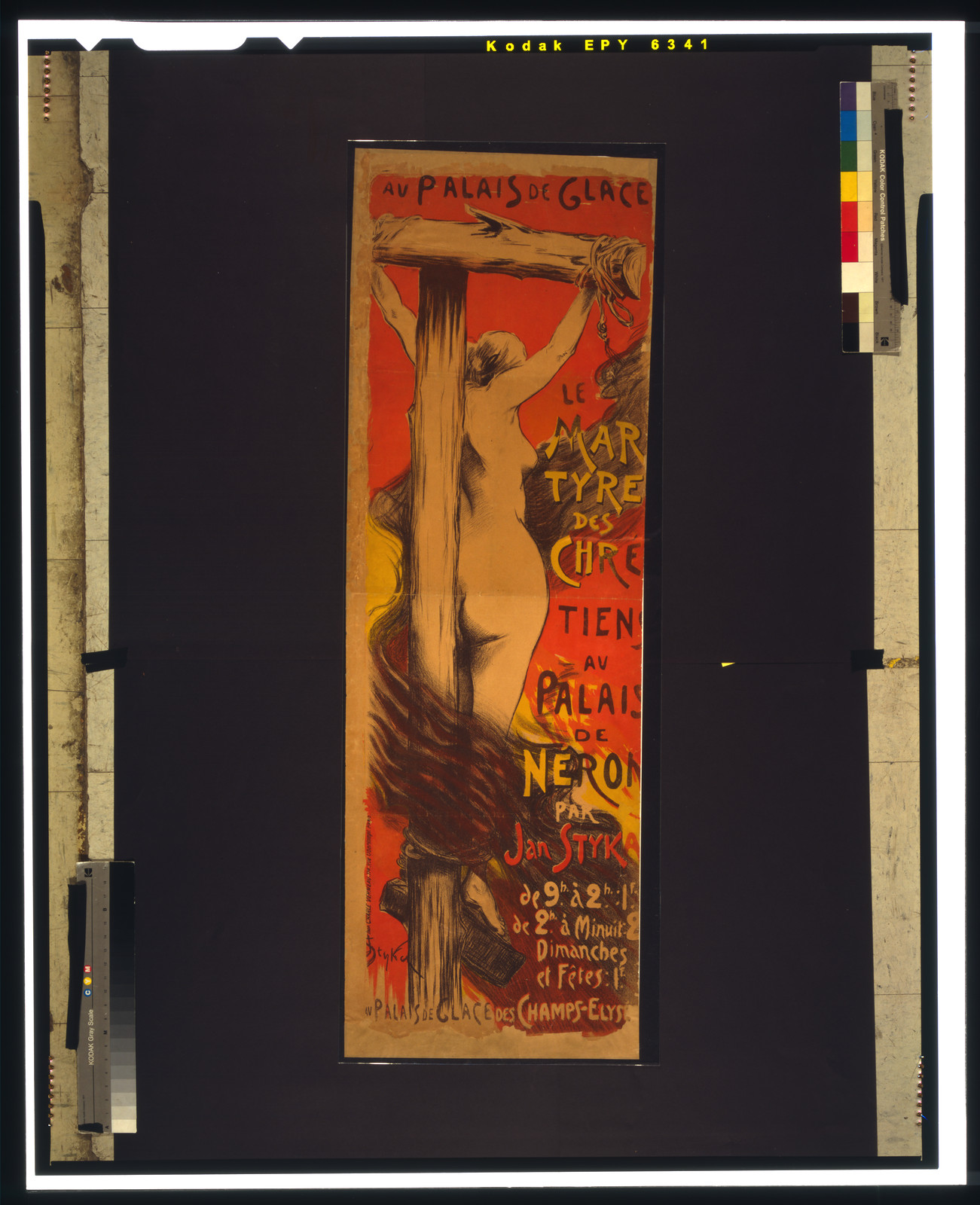 Le martyre des chrétiens au palais de Néro par Jan Styka au Palais de Glace des Champs-Elysée / J. Styka., Paris : Imp. Charles Verneau, [ca. 1900] — vintage poster