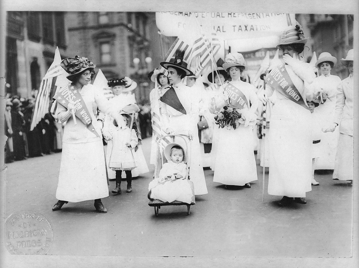 [Suffrage parade, New York City, May 6, 1912], 1912 May 6. — historic photograph